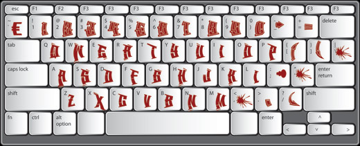 backspin lowercase letters