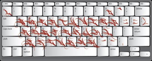 Hardway uppercase letters