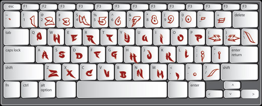 Ruckus keyboard lowwercase