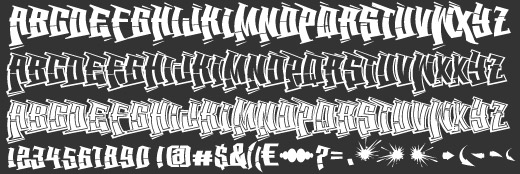 BackSpin Graffiti Alphabet Samples