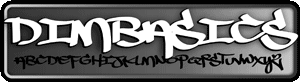Dim Basics Graffiti Font Title Image