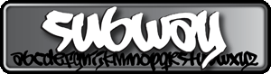 Subway graffiti font title image